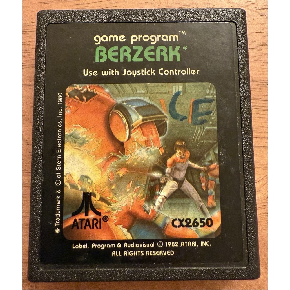 Berzerk‎ (Atari 2600, Atari, 1982) CX 2650 Cartridge Only